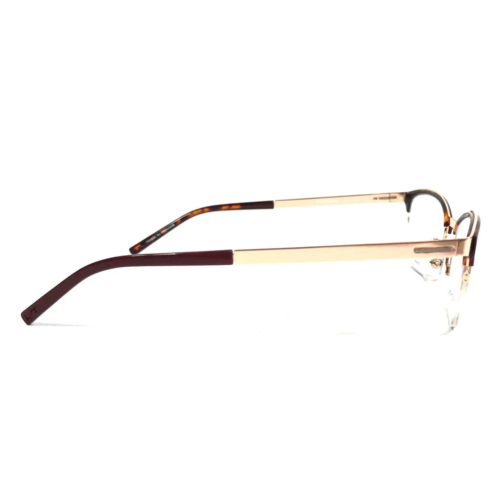 Lightec by Morel Eyeglasses Frames 30031L RD03 Red Rose Gold Cat Eye 49-18-135